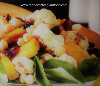 Ensalada coliflor y calabaza